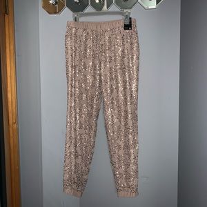 Sequin Jogger Pants